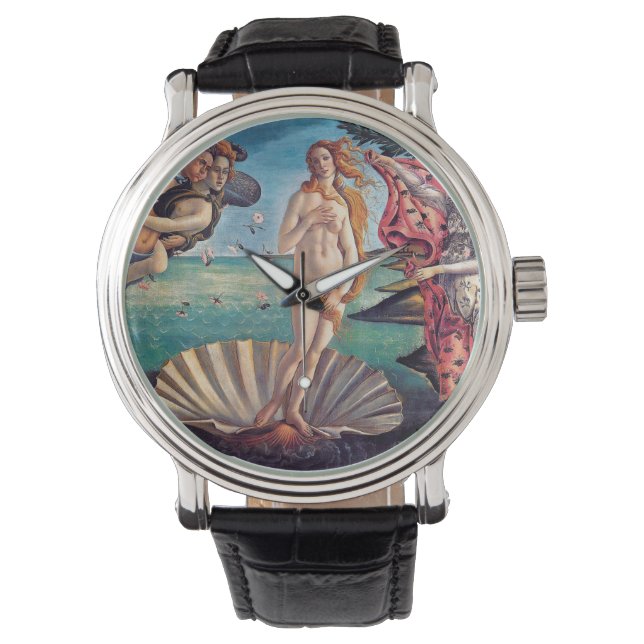 Sandro Botticelli - Geburt der Venus - Kunst der K Armbanduhr (Vorderseite)