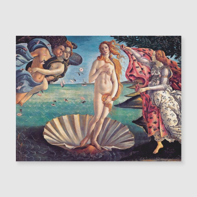 Sandro Botticelli - Geburt der Venus - Kunst der K Magnetkarte (Vorderseite)