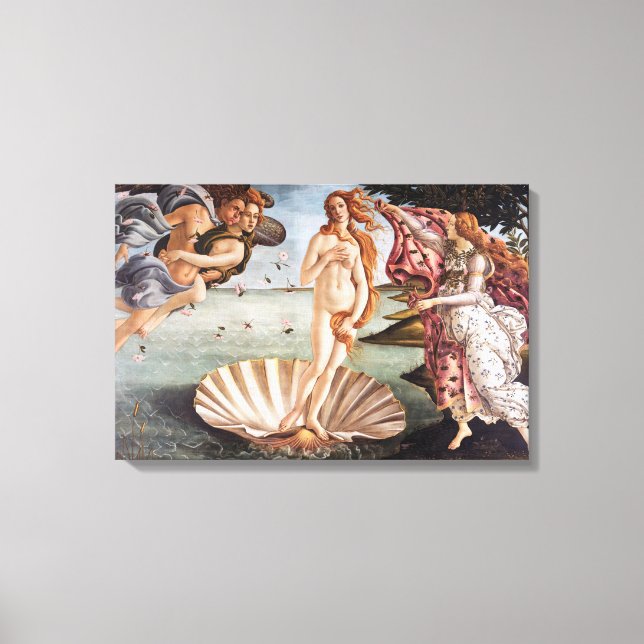 Sandro Botticelli - Geburt der Venus Leinwanddruck (Vorderseite)