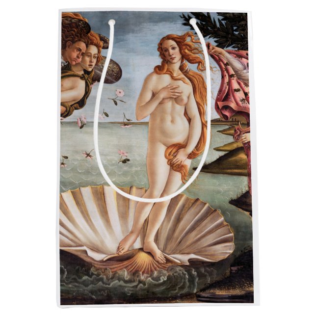 Sandro Botticelli - Geburt der Venus Mittlere Geschenktüte (Vorderseite)
