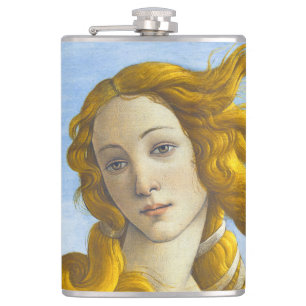 Sandro Botticelli - Geburt der Venus Nah-up Flachmann