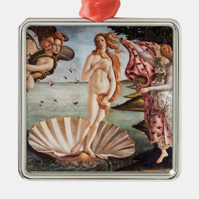 Sandro Botticelli - Geburt der Venus Ornament Aus Metall (Vorne)