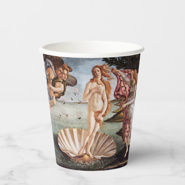 Sandro Botticelli - Geburt der Venus Pappbecher (Vorderseite)