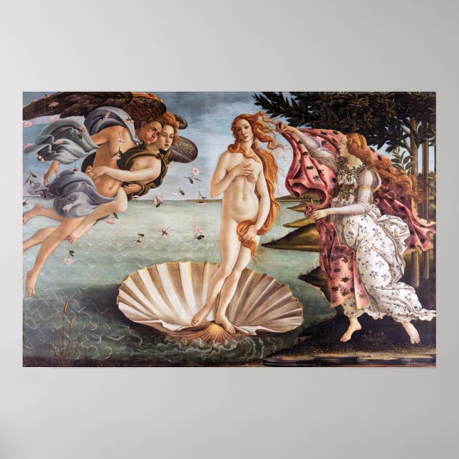 Sandro Botticelli - Geburt der Venus Poster (Vorne)