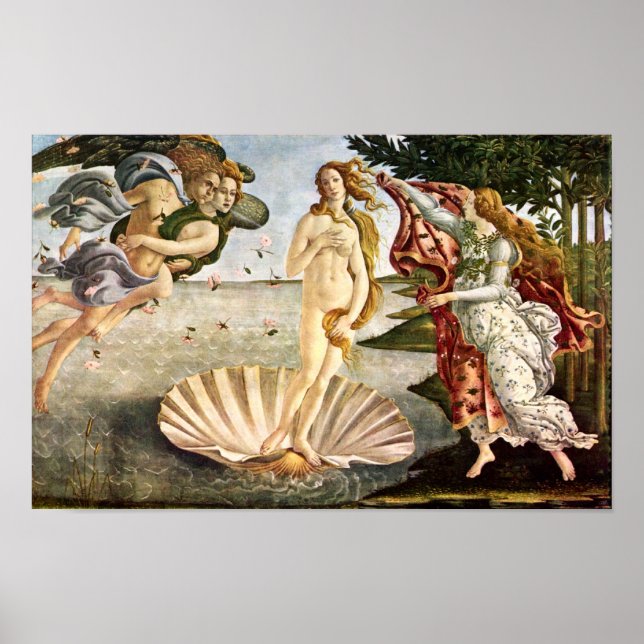 Sandro Botticelli-Geburt der Venus Poster (Vorne)