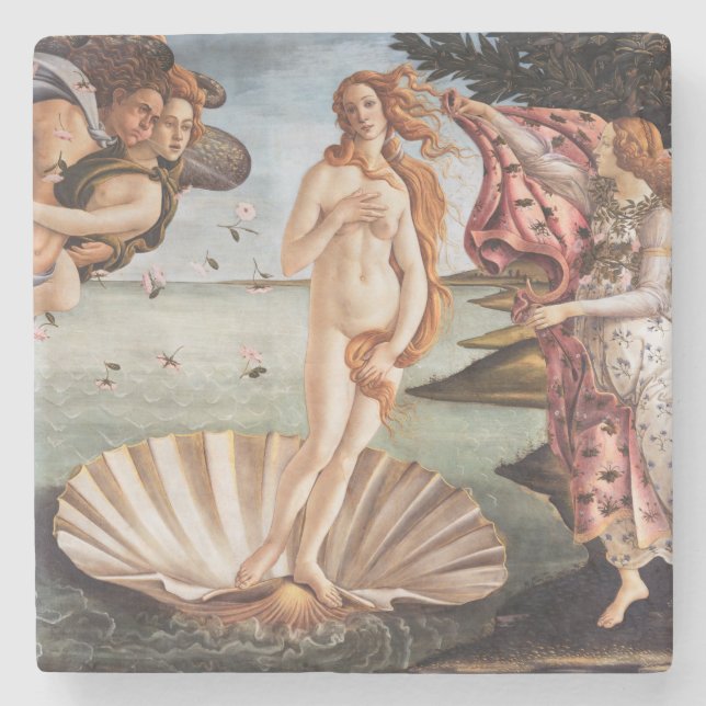 Sandro Botticelli - Geburt der Venus Steinuntersetzer (Vorderseite)