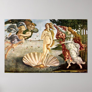Sandro Botticelli-Geburt von Venus Poster