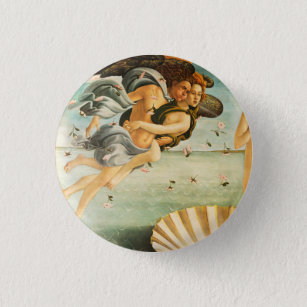 Sandro Botticelli Geburt von Venus Zephyrus, Chlor Button