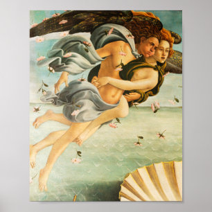 Sandro Botticelli Geburt von Venus Zephyrus, Chlor Poster