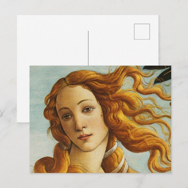 Sandro Botticelli - Goddess Venus Avatar Kunstmuse Postkarte (Vorne/Hinten)