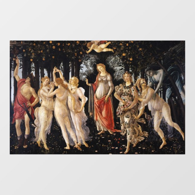 Sandro Botticelli - La Primavera Fensteraufkleber (Blatt)