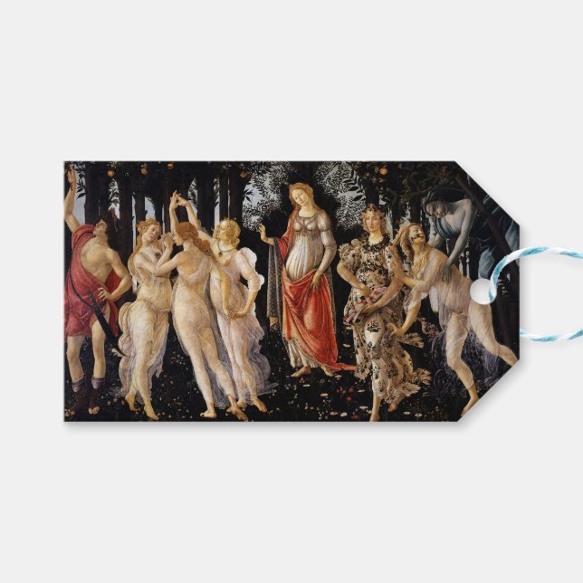 Sandro Botticelli - La Primavera Geschenkanhänger (Vorderseite (Horizontal))