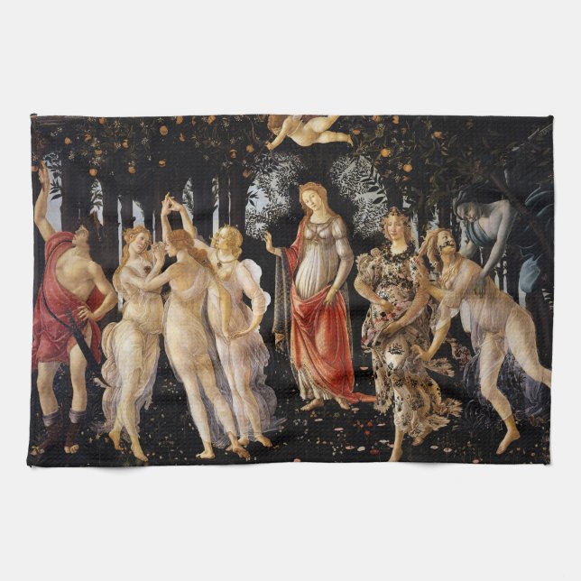 Sandro Botticelli - La Primavera Geschirrtuch (Horizontal)