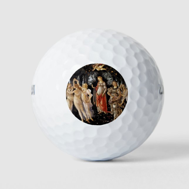 Sandro Botticelli - La Primavera Golfball (Vorderseite)