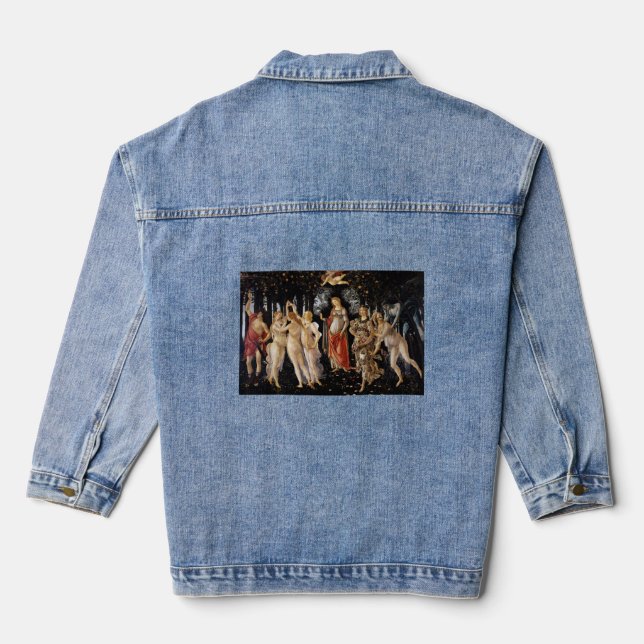 Sandro Botticelli - La Primavera Jeansjacke (Rückseite)