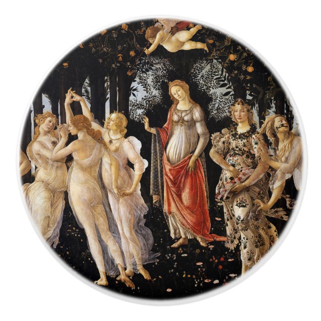 Sandro Botticelli - La Primavera Keramikknauf (Vorderseite)