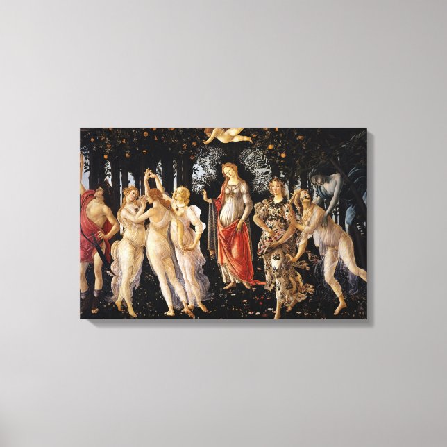 Sandro Botticelli - La Primavera Leinwanddruck (Vorderseite)