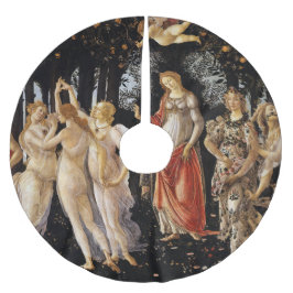 Sandro Botticelli - La Primavera Polyester Weihnachtsbaumdecke