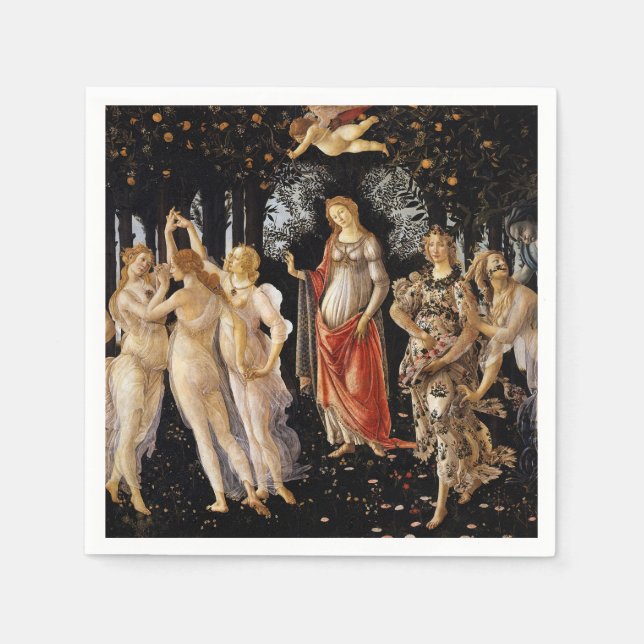 Sandro Botticelli - La Primavera Serviette (Vorderseite)