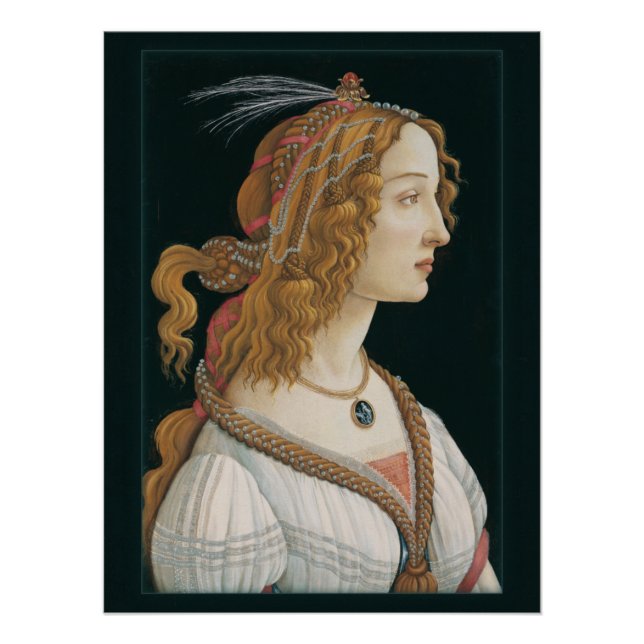 Sandro Botticelli Lady CC0321 Neue Optionen Poster (Vorderseite)
