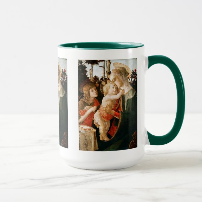Sandro Botticelli , Madonna and Child Tasse (Rechts)