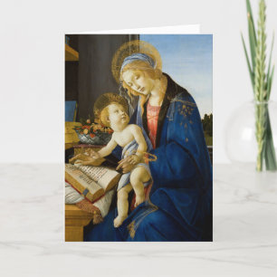 Sandro Botticelli Madonna des Buches Christuskind Feiertagskarte