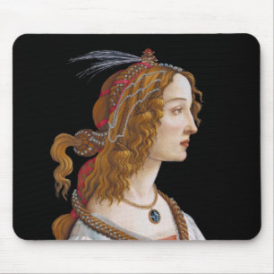 Sandro Botticelli - Portrait von Simonetta Vespucc Mousepad