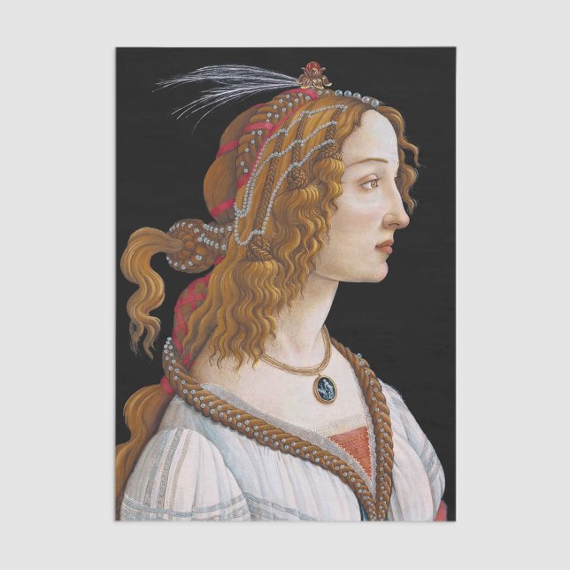 Sandro Botticelli - Portrait von Simonetta Vespucc Seidenpapier (Von Creator hochgeladen)