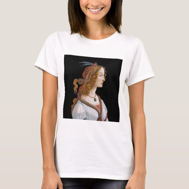 Sandro Botticelli - Portrait von Simonetta Vespucc T-Shirt (Vorderseite)