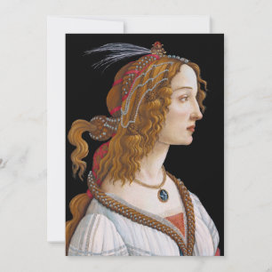 Sandro Botticelli - Porträt von Simonetta Einladung