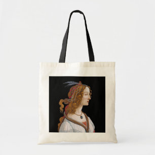 Sandro Botticelli - Porträt von Simonetta Vespucci Tragetasche
