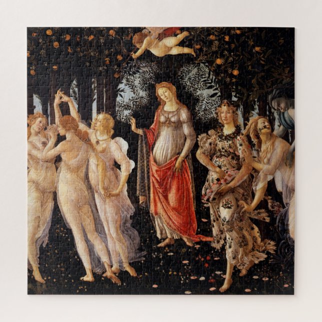 Sandro Botticelli Primavera Kunst, Dichtung und Mu Puzzle (Vertikal)