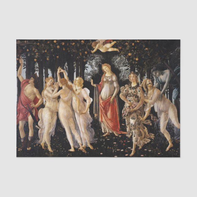 Sandro Botticelli - Primavera Seidenpapier (Vorderseite)