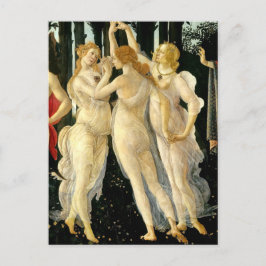 Sandro Botticelli "Primavera - Three Graces" Postkarte