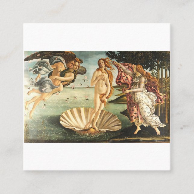 Sandro Botticelli Quadratische Visitenkarte (Vorderseite)