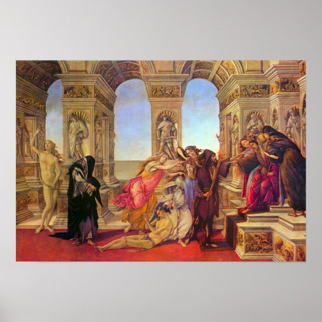 Sandro Botticelli-Slander Poster (Vorne)