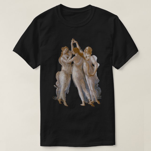 Sandro Botticelli the Three Graces T-Shirt (Design vorne)
