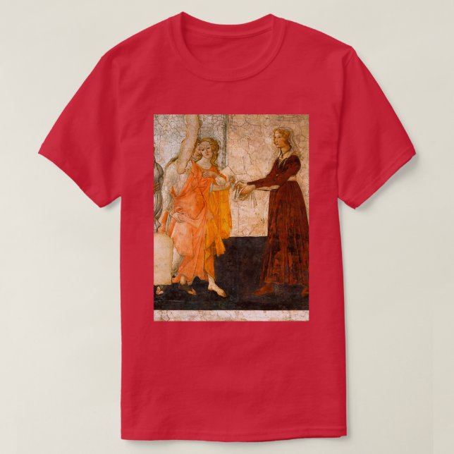 Sandro Botticelli Venus und die Drei Grafen bieten T-Shirt (Design vorne)