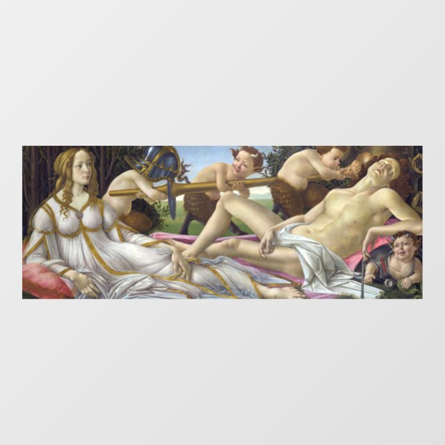 Sandro Botticelli - Venus und Mars Fensteraufkleber (Blatt)