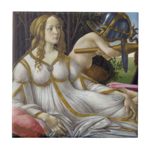 Sandro Botticelli - Venus und Mars, linke Seite Fliese
