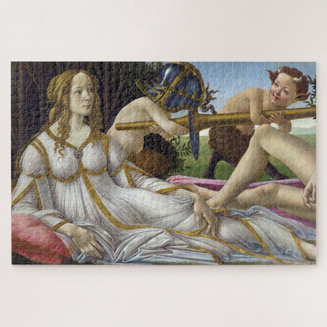 Sandro Botticelli - Venus und Mars, links Puzzle (Horizontal)