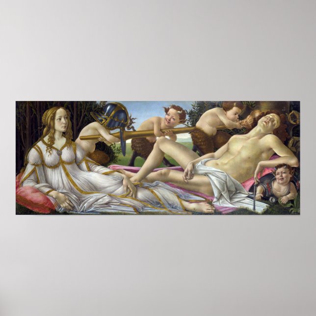 Sandro Botticelli - Venus und Mars Poster (Vorne)