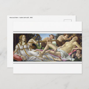 Sandro Botticelli - Venus und Mars Postkarte