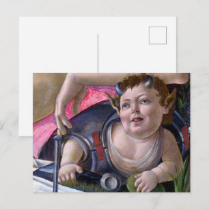 Sandro Botticelli - Venus und Mars - Putti Postkarte