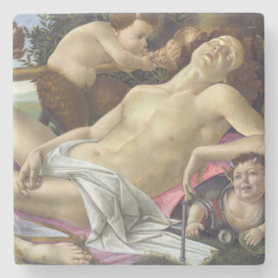 Sandro Botticelli - Venus und Mars, rechts Steinuntersetzer