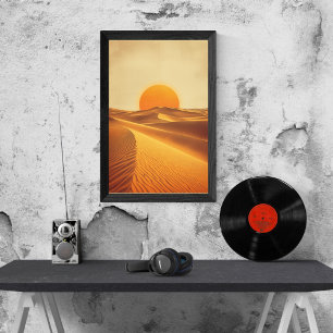 Sands of Gold – Vintage Sahara Wüsten Reise Poster