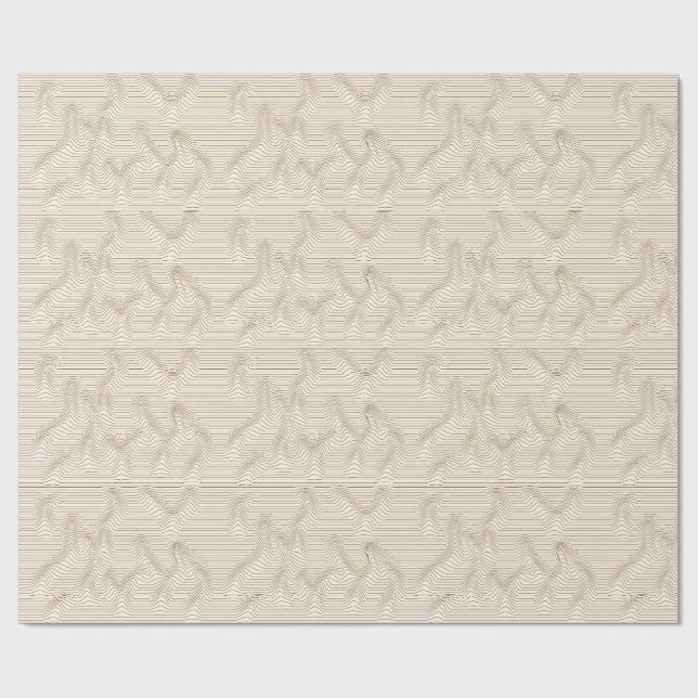 Sands of Motion OP Art Geschenkpapier (Flach)