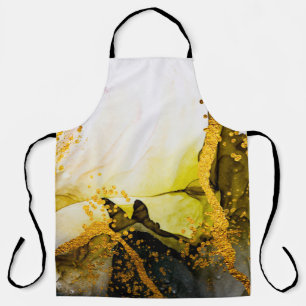 Sands-Wildnis - KUNST. Goldener Strudel. Lebendig Schürze