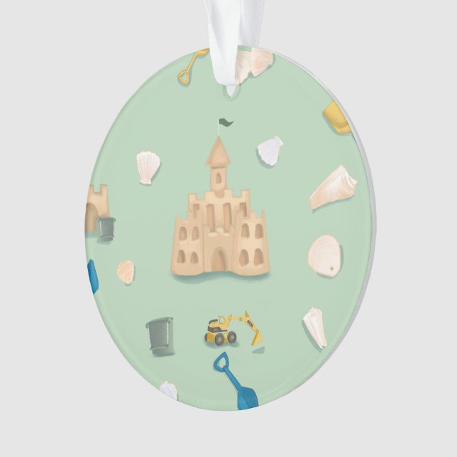 Sandschloss Architekt Beach House Persönlich zuges Ornament (Vorderseite)