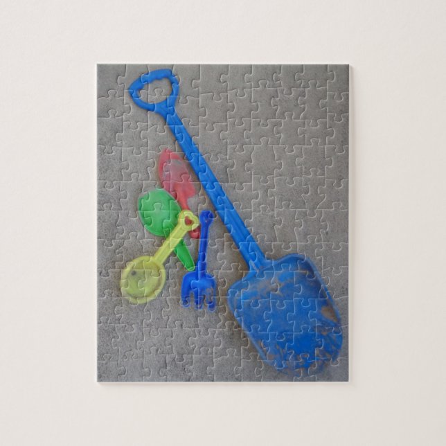 Sandschuhe, Kinderspielplatz, Sommer Puzzle (Vertikal)